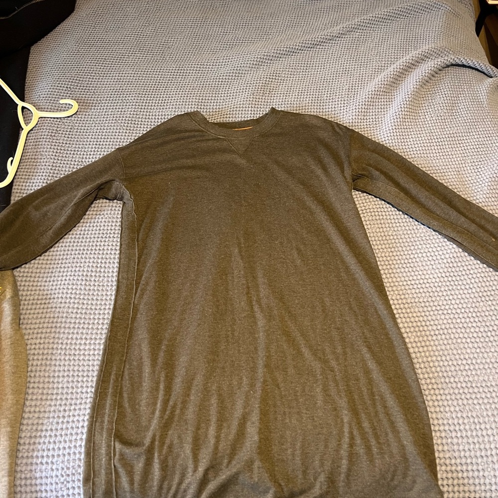 The Normal Brand Charcoal Long Sleeve Shirt
